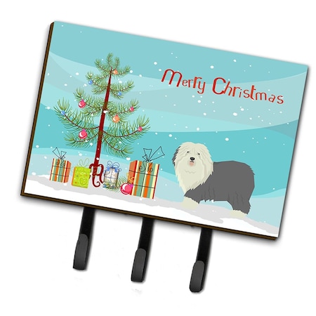Carolines Treasures Old English Sheepdog Christmas Tree Leash or Key Holder CK3552TH68